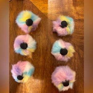 JIBBITZ FURRY RAINBOW CHARMS FOR CROCS